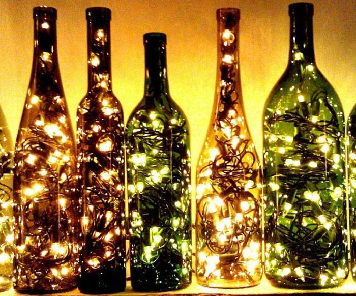 How to make wine bottle light decoration