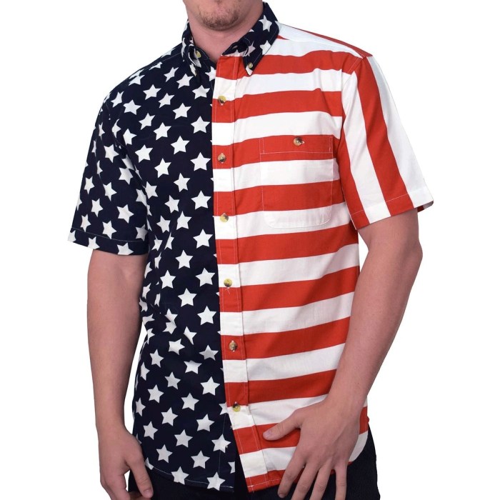 Men's patriotic dress shirts