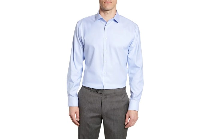 Steel blue mens dress shirt